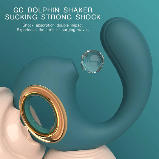 Vibrador e Sugador Dolphin Shaker
